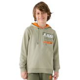 Kappa Erkek Çocuk Kapüşonlu Sweatshirt, Haki, 5-6 Yaş