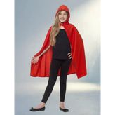Kapşonlu Kırmızı Pelerin Moda Aksesuarı