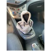 Kapşonlu Sweatshirt Vites Kılıfı Gri