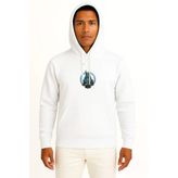 Kapüşonlu Anubis Göğüs Baskılı Unisex Sweatshirt