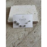 Kar Tanesi Silver Altılı Küpe