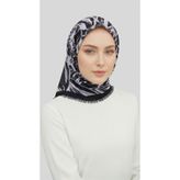 Karaca Eşarp KARACA KIŞLIK YÜN EŞARP - SİYAH / BEYAZ