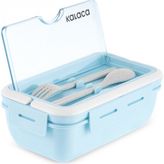Karaca Fusca Lunch Box Mavi Çatal Kaşıklı