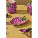 Karaca Grape Üzüm Desenli Pasta Tabağı 21 cm - Mor