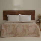 Karaca Home Leafy Sea Müslin Çift Kişilik Tek Pike Bej