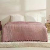 Karaca Home Mady Waffle Çift Kişilik Tek Pike Pembe
