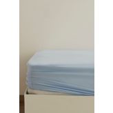 Karaca Home Mavi Basic %100 Pamuk Çift Kişilik Lastikli Çarşaf