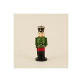 Karaca Home New Year Yılbaşı Nutcracker Şekilli Mum Yeşil 6,5x21 cm
