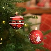 Karaca Home New Year Yılbaşı Reddish 4 Parça Ağaç Süsü Seti