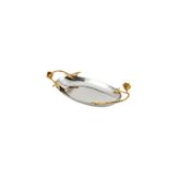 Karaca Home Tulip 31x19 CM Dekoratif Oval Tepsi