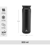 Karaca Rainbow Çelik Sızdırmaz Termos Siyah 500 ml - 0,50 lt
