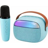 Karaoke Mini Bluetooth Hoparlör - Mavi