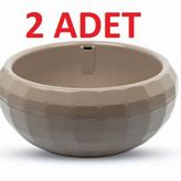 Karasu 611 2 Adet Orta Aranjman Saksı