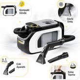 Karcher Compact Halı Yıkama Makinesi 500W Halı Koltuk Döşeme ve Araç Içi Derin Temizlik, Kompakt Tasarım, Alman Teknolojisi - Siyah