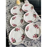 Karçiçeği 6 Adet Çay Tabağı - 11 x 11 cm