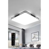 Kare Model Modern Plafonyer Avize 50x50 Cm Siyah