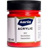 Karin 301 Vermilion 105 ml Akrilik Boya