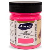 Karin 311 Pembe 105 ml Ezilmiş Ebru Boyası