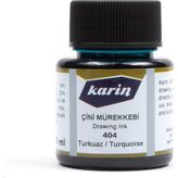 Karin Çini Mürekkebi 45 ml Mavi Turkuaz