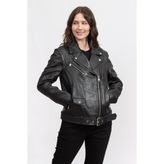 Karl Lagerfeld Leather Kadın Mont Siyah - 38