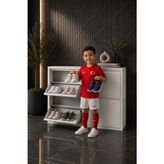 Karlı 2+2 Beyaz Metal Ayakkabılık (Düz)