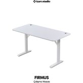 Karr Office Firmus Dayanıklı Çalışma Masası - 140X70 - Beyaz