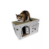 Karton Kedi Tırmalama ve Dinlenme Evi