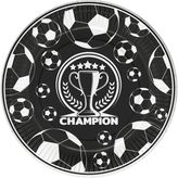 Karton Tabak 23CM 8li -Champion Siyah Beyaz-