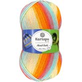 Kartopu Aksoft Batik Ebruli El Örgü İpi 59223