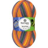 Kartopu Aksoft Batik Ebruli El Örgü İpi 59224