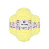 Kartopu K333 5 Adet Sarı Yumurcak Kadife El Örgü İpi
