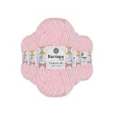 Kartopu K768 5 Adet Bebe Pembe Yumurcak Kadife El Örgü İpi