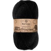 Kartopu Yumurcak Kadife Siyah K940 El Örgü İpi