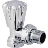 KAS RADYATÖR VANASI - KÖŞE - KROM - 1/2"