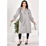 Kaşe Mont - 2XL - Gri