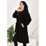 Kaşe Mont - XL - Siyah