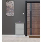KASER METAL Ayakkabılık 2'li Gri