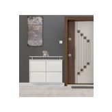 KASER METAL Kaser Beyaz 2+2 Metal Ayakkabılık