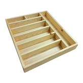 Kaşıklık Çekmece Içi Doğal Ahşap 8 Bölmeli Kaşık, Çatal, Bıçak Organizer 30X35 - 30 x 35 cm
