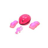 Kask Dizlik Dirseklik Eldiven Koruyucu Çocuk Set Pembe