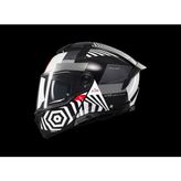 Kask mt Atom 2 Strange B2 Çene Açılır Siyah/beyaz - XL