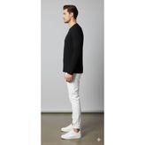 Kaşkorse Uzun Kollu Basic T-Shirt Body - Siyah - M