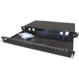Kastap 24 SC Duplex Port 1u 19'' Fiber Optik Patch Paneli (Çift kasetli)