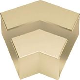 Katar 60X25 45 Derece Ortadan Kanallı Dirsek Bronz 2li