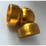 Katar Alüminyum Sarı 50 mm 4'lü Boş Küre Dirsek