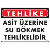 KATAR Asit Üzerinde Su Dökmek Tehlikelidir
