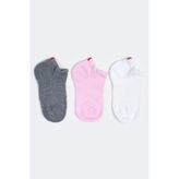 Katia&Bony Çocuk 3'lü Pamuklu Run Basic Patik Çorap GREY/Beyaz/Pembe