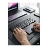 Katlanabilir Bluetooth Klavye + Touchpad Ultra Taşınabilir Type-C Şarj Siyah Tek Ebat