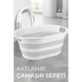 Katlanır Çamaşır Sepeti Large - Pembe
