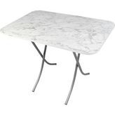 Katlanır Mermer Desen Masa 60X80